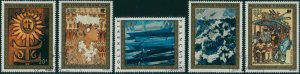 French Polynesia 1973 Sc#C100-C104,SG172-176 Paintings set FU