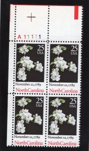 2347 North Carolina, MNH UL-PB/4 (#A11111)