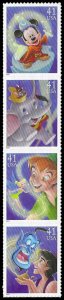 PCBstamps  US #4192/4195a Strip $1.64(4x41c)Disney:Magic, MNH, (10)