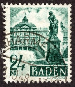 1948, Baden 24Pf, Used, Sc 5N22