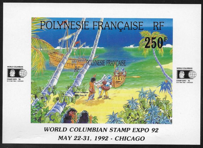 FRENCH POLYNESIA SC# 593  FVF/MNH 1992
