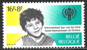 BELGIUM 1979 16Fr+8Fr IYC Year of the Child Semi Postal Sc B990 MNH