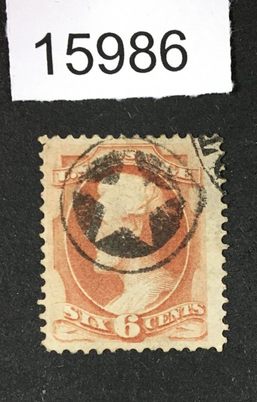 MOMEN: US STAMPS # 159 FANCY STAR USED LOT #15986