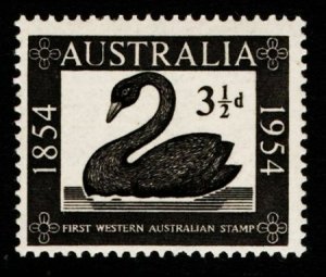 AUSTRALIA SC#274 CENTENARY FIRST WESTERN AUSTRALIA POSTAGE STAMP (1954) MNH