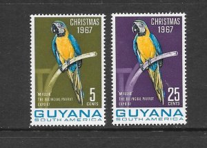BIRDS - GUYANA #33-33A   MNH
