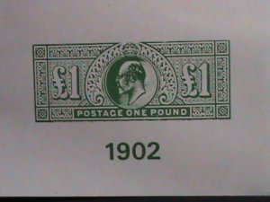 GREAT BRITIAN-1902 SC#142 ONE POUND KING EDWARD VII IMPERF MNH-PROOF SHEET-VF