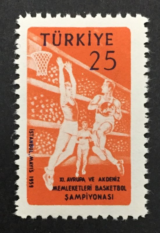 Turkey 1959 #1441, Basketball Championship, MNH.