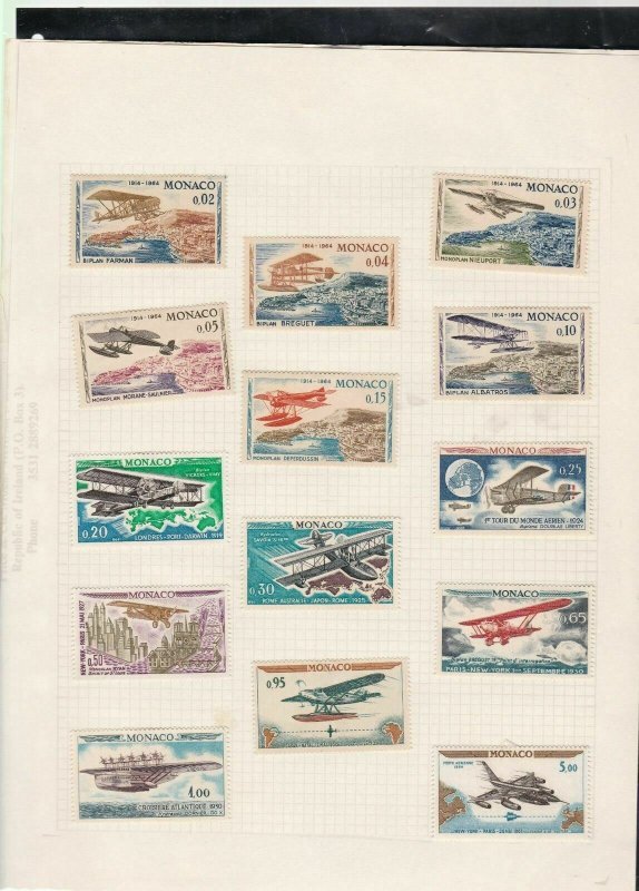monaco stamps page ref 16859 