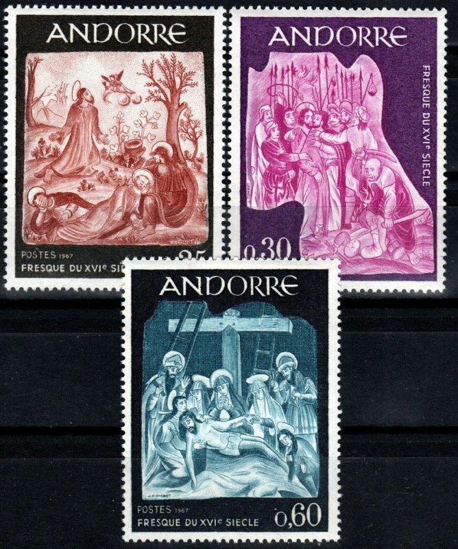 Andorra (Fr) #178-80  MNH CV $3.20