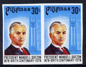 Philippines 1978 Birth Centenary of  Manuel Quezon 30s wi...