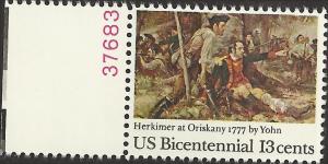 # 1722 MINT NEVER HINGED HERKIMER AT ORISKANY