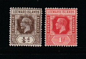 Leeward Islands 61, 63 MH King Georgr V