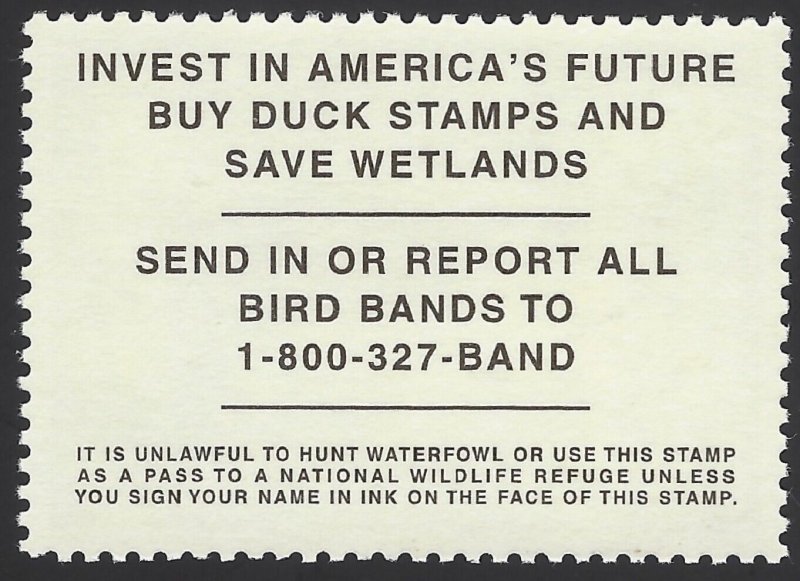 US Scott # RW69 MNH OG XF, 2002 US Federal Duck Stamp  Well Centered