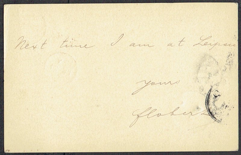 LAGOS 1893 1�d brown postal stationery card - 44698