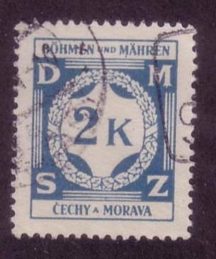 Bohemia & Moravia Sc.# O9 Used