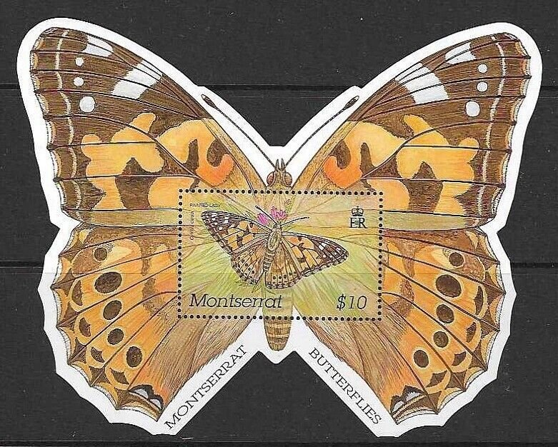 MONTSERRAT SGMS1215 2001 BUTTERFLIES MNH 