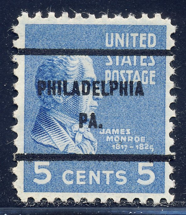 Philadelphia PA, 810-61 Bureau Precancel, 5¢ Monroe