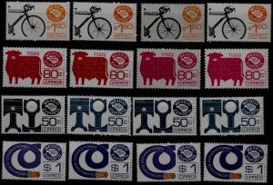 Mexico MNH lot Exporta, 16v, errors