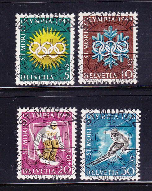 Switzerland B170-B173 Olympic Cancels Set U Sports, Olympics (A)