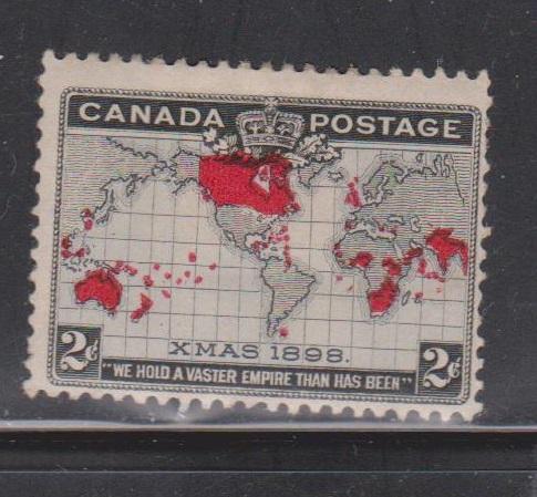CANADA Scott # 85 MHR - Queen Victoria British Empire Map