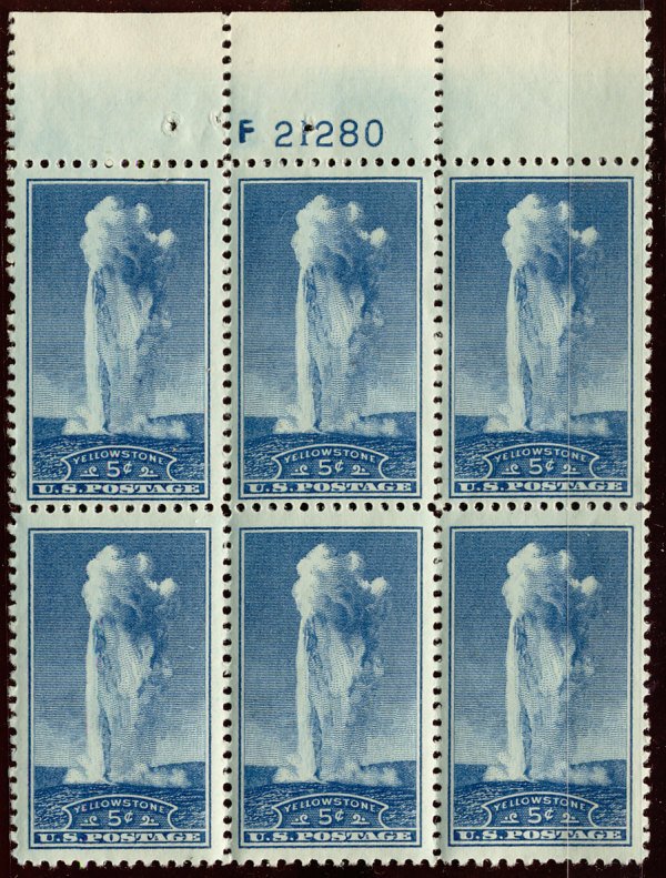 US #744 PLATE BLOCK, SUPERB mint never hinged,  BOTTOM STAMPS NEAR PERFECT CE...