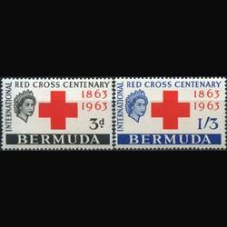 BERMUDA 1963 - Scott# 193-4 Red Cross Cent. Set of 2 LH