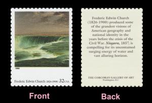 US 3236n American Art Niagara Frederic Edwin Church 32c single MNH 1998