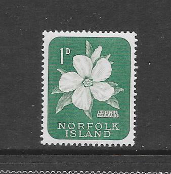 FLOWER - NORFOLK ISLAND #29- HIBISCUS  MNH