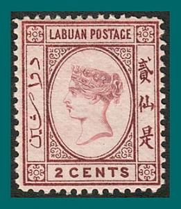 Labuan 1892 Queen Victoria 2c MNG  #33,SG39