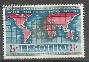 LESOTHO, 1968, used 21/2c, WHO Scott 45