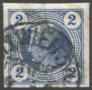 AUSTRIA 1901  Sc P11a  2h Newspaper stamp Used  VF w/varnish bars