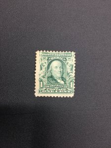 US stamp,  unused, Scott 300,  Genuine, hinged,  List h2065