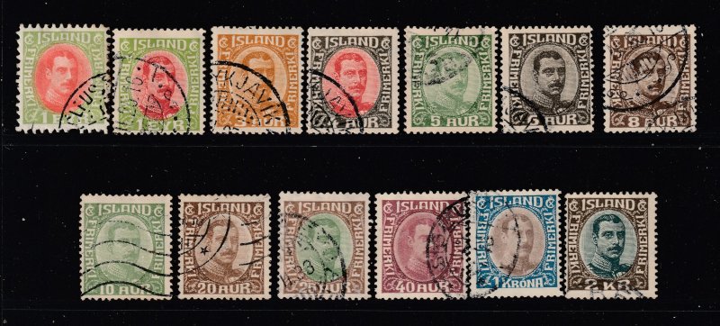 Iceland a small lot of used earlies (King)