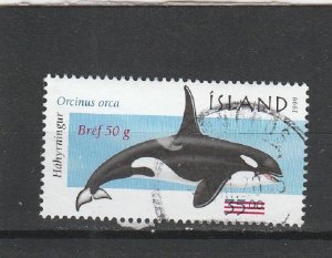 Iceland  Scott#  944  Used  (2001 Surcharged)