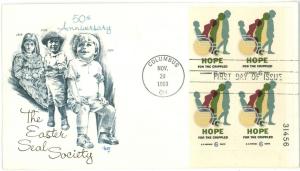 Hope for  Crippled, plate block