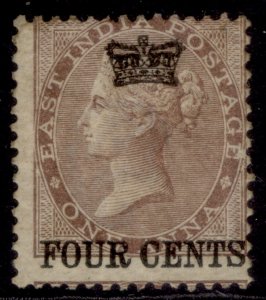 MALAYSIA - Straits Settlements QV SG4, 4c on 1a deep brown, M MINT. Cat £375.