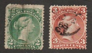 Canada 24, 25 Used (2)