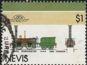 Nevis,  #215a Used From 1983-86