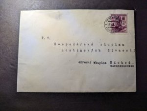 1942 Germany Bohemia and Moravia Cover Politz to Nachod