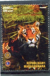 Malagasy 1999 AFRICAN ANIMAL Lions Rotary Freemasonry Stamp Perforated Mint (NH)