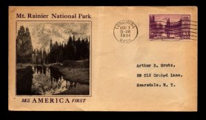 SC# 742 FDC / Nice Cachet / Minor Creasing - N475