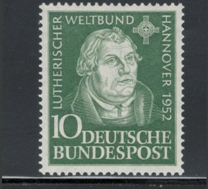 Germany 1952 Martin Luther Scott # 689 MH