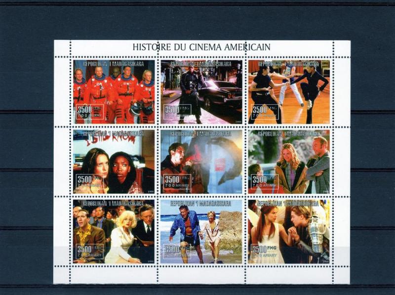 Madagascar 1999 American Cinema/Space/Shlt(9) MNH MAD 22/30C