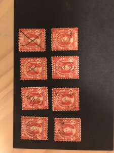 Bahamas QV stamps - most fiscally canceled.