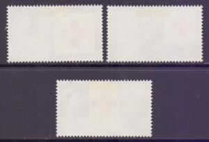 GB Scott 398p/400p - SG642p/644p, 1963 Red Cross Phosphor Set MH*