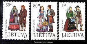 Lithuania Scott 465-467 Mint never hinged.