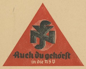 Austria German Occupation 1940 Hitler's Birthday Special Postmark NSV Card WWII