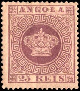 Angola #12, Incomplete Set, 1883, Hinged