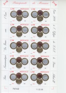 2008 Monaco Euro Coinage of 2006 FS10 (Scott 2517) MNH