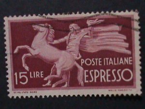 ​ITALIA-AIRMAIL EXPRESS MAIL- USED STAMPS SET VERY FINE WE SHIP TO WORLD WIDE